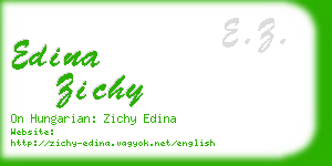 edina zichy business card